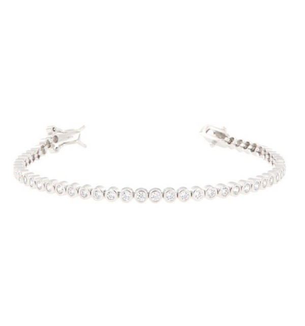 BRACCIALE ARGENTO ZIRCONE TENNIS TONDO