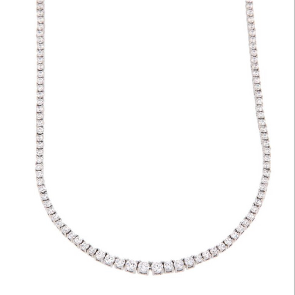 COLLIER ARGENTO ZIRCONE TENNIS DEGRADE'