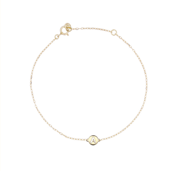 BRACCIALE CON LETTERA - ORO18KT