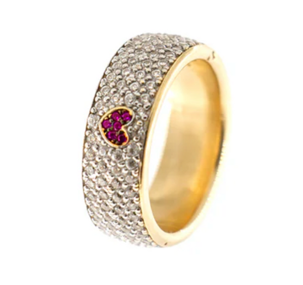 ANELLO FASCIA PAVÈ - GALACTICA