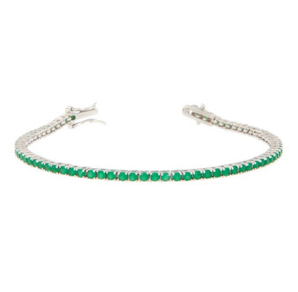 BRACCIALE ARGENTO ZIRCONE TENNIS